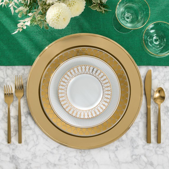 Regency Gold Appetizer Plates, Set of 4