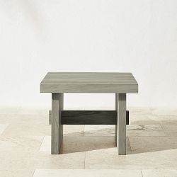 San Clemente Outdoor Grey Teak Side Table (24.5&quot;)