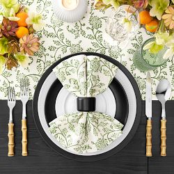 Dahlia Green Napkins, Set of 4