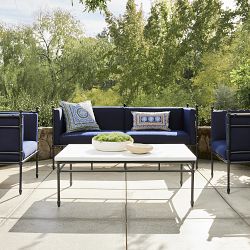 Calistoga Outdoor Fiberstone Rectangular Coffee Table (48&quot;)