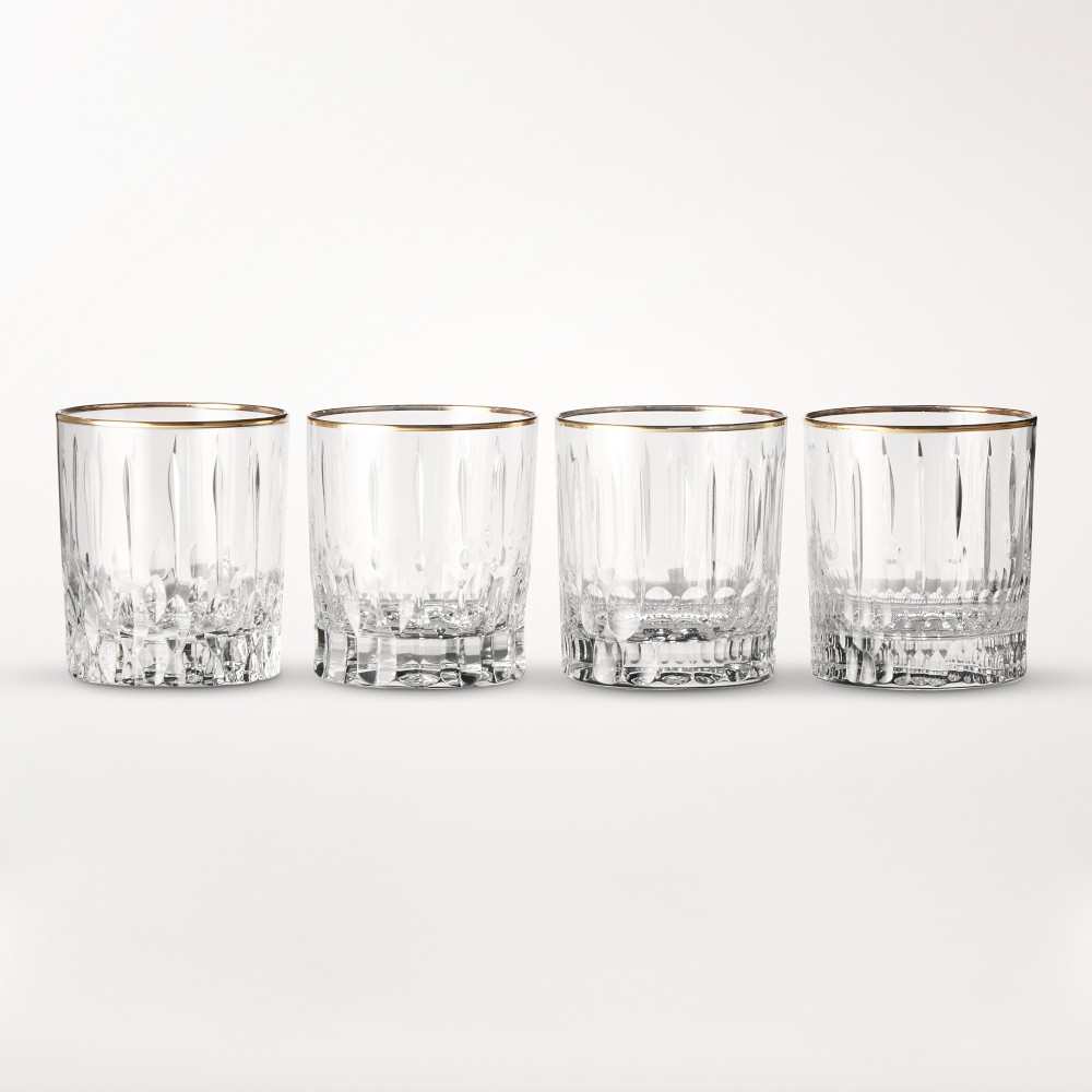 Wilshire Jewel Cut Double Old-Fashioned Glasses, Set of 4 - Set of 4