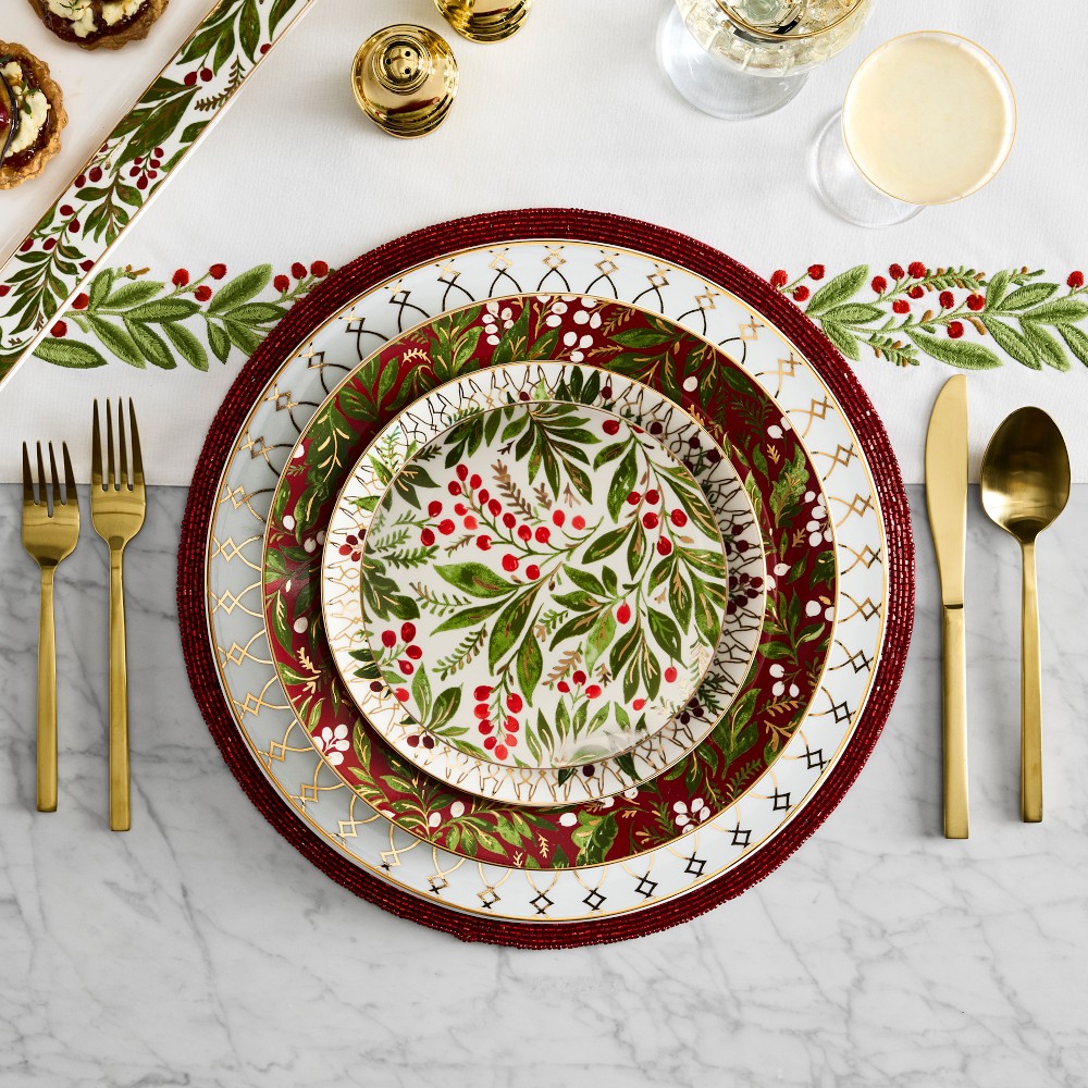 Noel Appetizer Plates, Set of 4