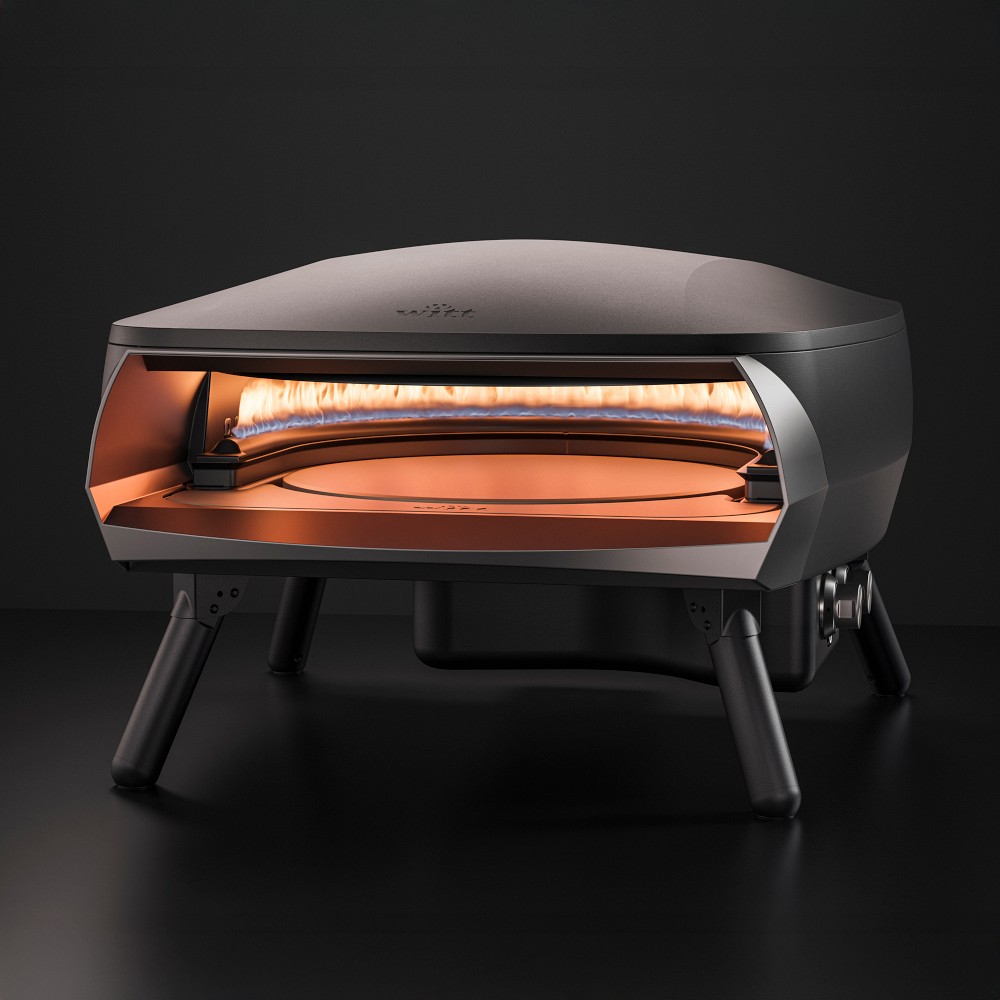 OPEN BOX: Witt ETNA Rotante 16" Pizza Oven, Matte Black