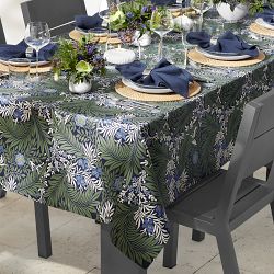 Morris & Co. x Williams Sonoma Outdoor Larkspur Tablecloth, 70"x108"