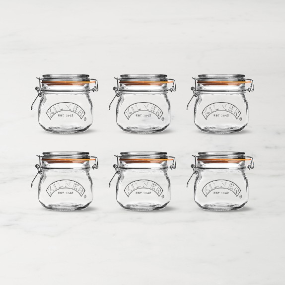 Kilner Round Clip Top Jar, 17 oz, Set of 6