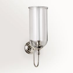 Williams Sonoma Home x Josh Young Cambridge Hurricane Sconce, 18", Polished Nickel