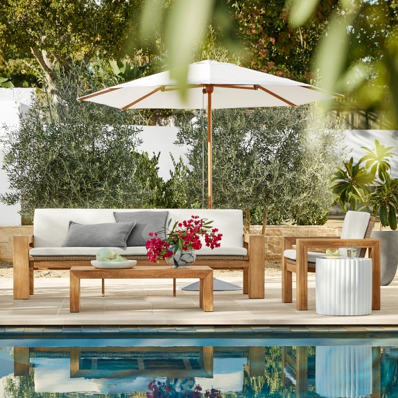 Larnaca Teak x All-Weather-Weave Outdoor Cushions