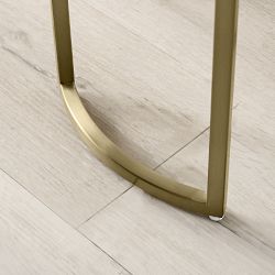 Lago Accent Table, Antique Brass (14")