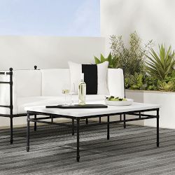 Calistoga Outdoor Fibrestone Rectangular Coffee Table (48")