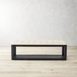 Porte Grid Tufted Bench (55")