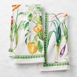 Garden Vegetable Towels, Set of 2