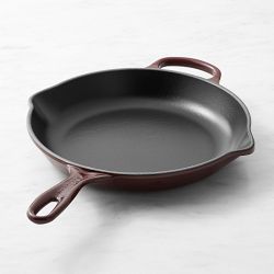 Le Creuset Signature Enameled Cast Iron Skillet Fry Pan, 10 1/4", Rhone