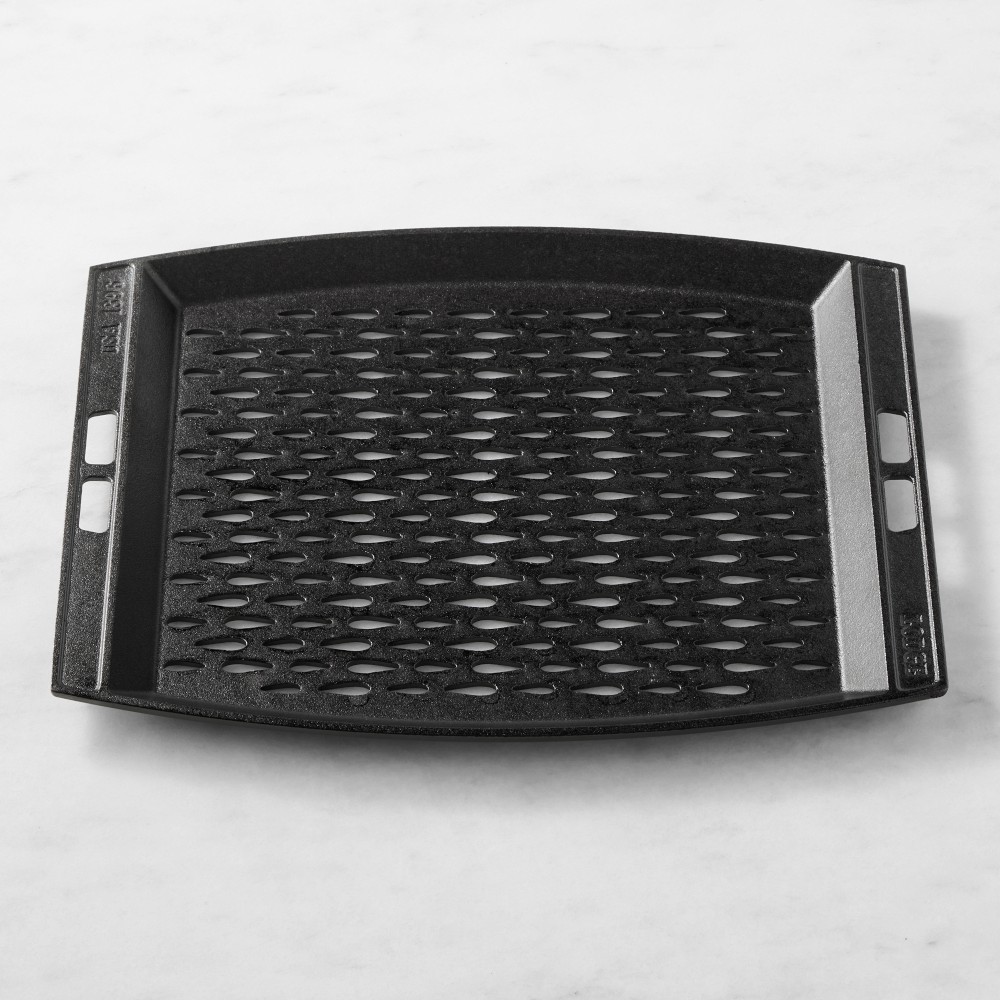 Lodge Savor the Outdoors Seasoned Cast Iron Grill Topper, 15" x 12"