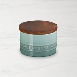 Le Creuset Signature Salt Cellar with Wood Lid, Sea Salt