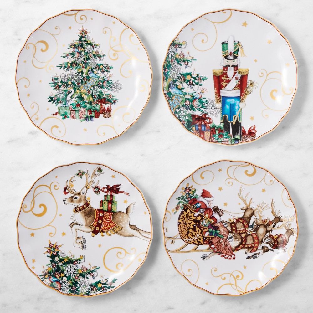 'Twas the Night Before Christmas Dinner Plates - Mixed, Set of 4