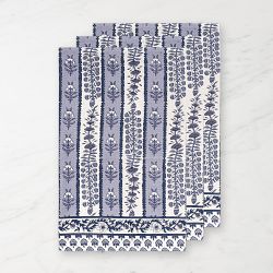 Couleur Nature Provence Avignon Tea Towels, Set of 3, Blue & Marine