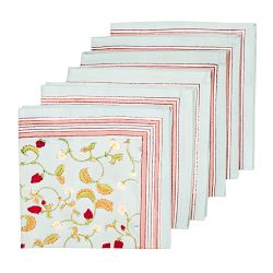 Couleur Nature Fraises des Bois Napkins, Set of 6