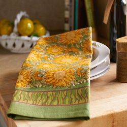 Couleur Nature Sunflower Tea Towels, Set of 3