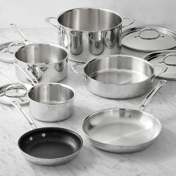 Hestan ProBond Professional Clad Stainless-Steel 10-Piece Cookware Set - Thumbnail 5