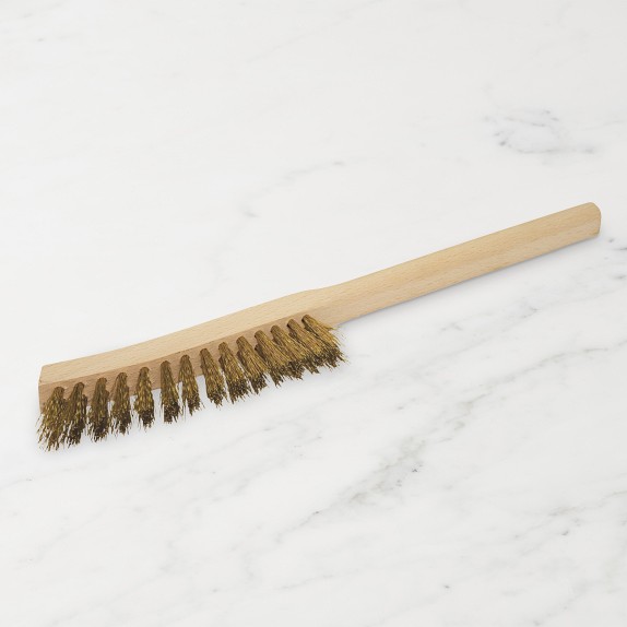 Redecker Brass Wire Brush with Wood Handle