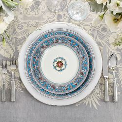 Florentine Turquoise Salad Plate