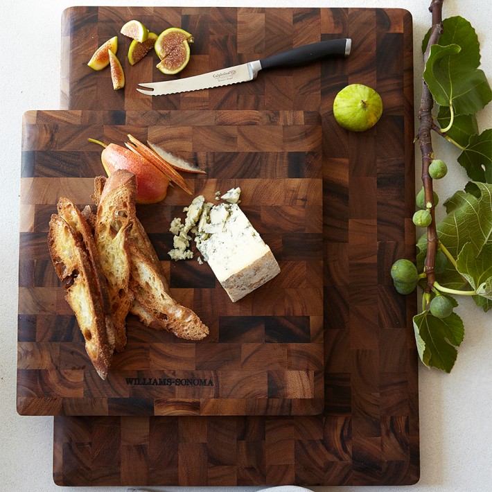 Williams Sonoma End-Grain Cutting Board, Acacia | Williams Sonoma