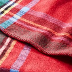 Alister Plaid Merino Wool Throw