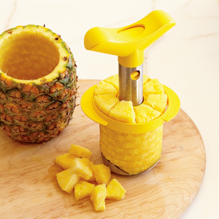 ウィリアムズ ソノマ ピゼルアイロン Stainless-Steel Pineapple Slicer & Dicer | Fruit Tools | Williams