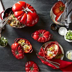 Staub Enameled Cast Iron Tomato Cocotte, 3-Qt.