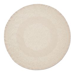 Vintage Floral Jacquard Round Tablecloth