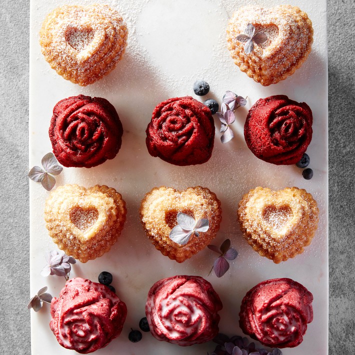 Nordic Ware Rose Cakelet Pan | Seasonal Cake Pan | Williams Sonoma