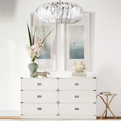 Campaign 6-Drawer Dresser, White (66")