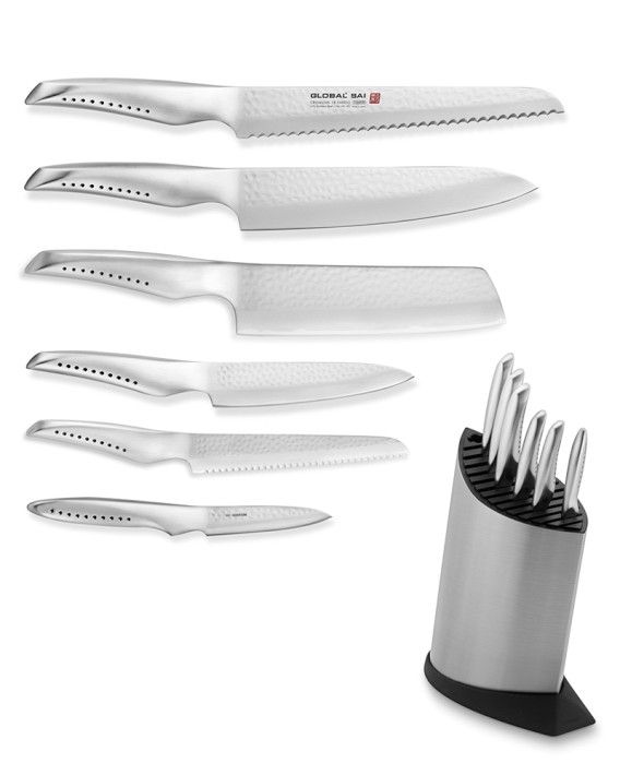 Global Sai 7-Piece Knife Block Set | Williams Sonoma