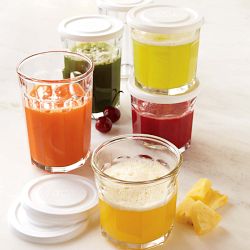 Working Glasses with Lids, 21-oz, Set of 4