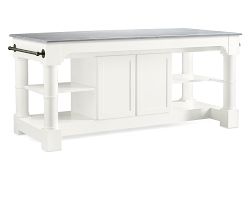 Barrelson Kitchen Island with Italian Basalt Top (84&quot;)