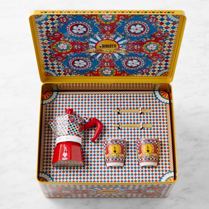 Bialetti Moka Dolce & Gabbana 2-Cup Gift Set | Williams Sonoma
