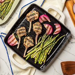 Lodge USA Enameled Cast Iron Grill Pan, 11&quot;