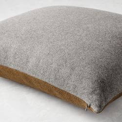 Reversible Double Face Solid Cashmere Pillow Cover