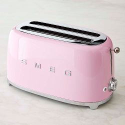 SMEG 4-Slice Toaster, Pink