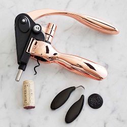 Williams Sonoma Copper Lever Wine Opener & Foil Cutter Set