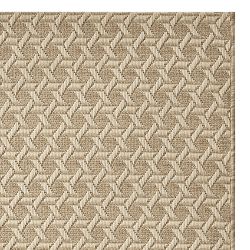 Faux Natural Textural Cane Indoor/Outdoor Rug Swatch, Angora