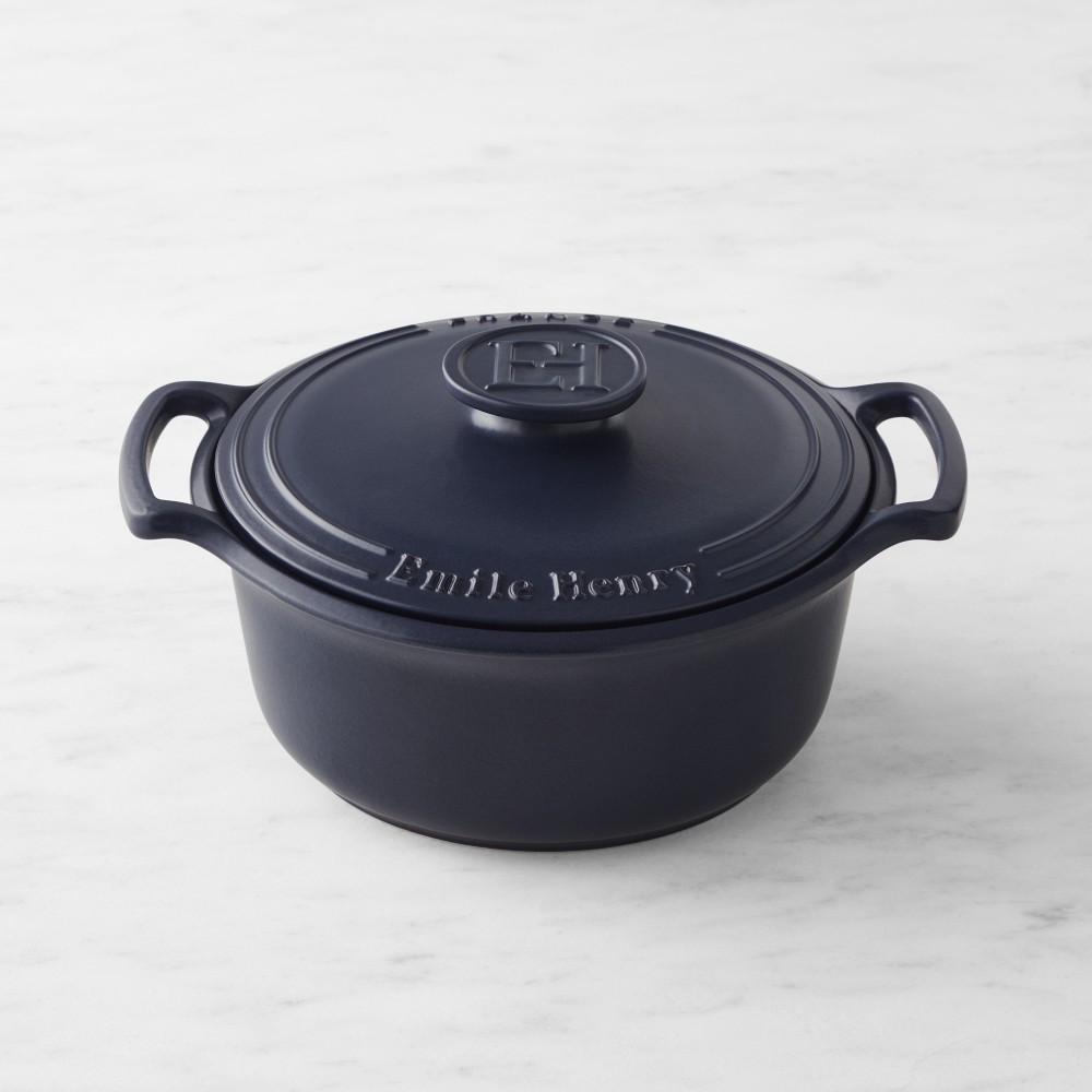 Emile Henry Sublime French Ceramic Dutch Oven - 4-Qt., Matte Navy