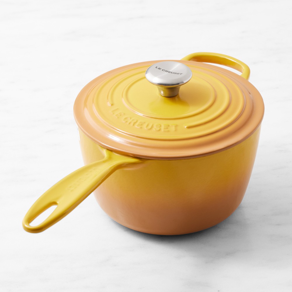 Le Creuset Signature Enameled Cast Iron Saucepan in Nectar