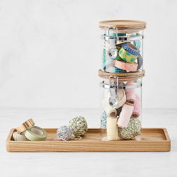 Hold Everything Stacking Canisters With Clamp and Tray Set