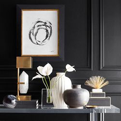 Ridged Ceramic Vessel