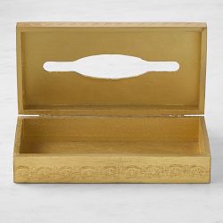Florentine Wood Tissue Box Holder