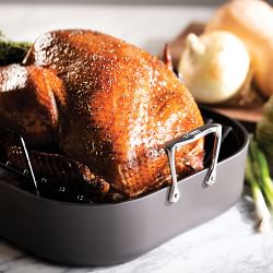 All-Clad HA1 Expert Hard Anodized Nonstick Roaster with Rack, 13&quot; x 16&quot;