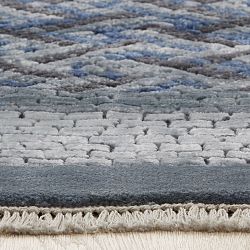 Luke Irwin: Deverill Mosaic Hand Knotted Rug, Peacoat