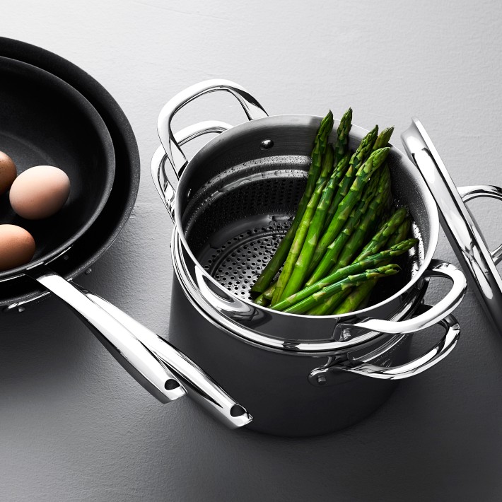 Williams Sonoma Signature Thermo-Clad™ Stainless-Steel Steamer Pot