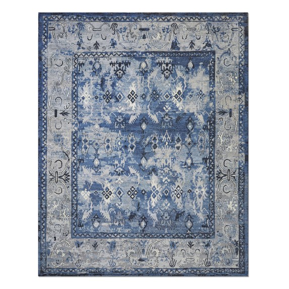 Lapis Blue Hand Knotted Rug | Williams Sonoma